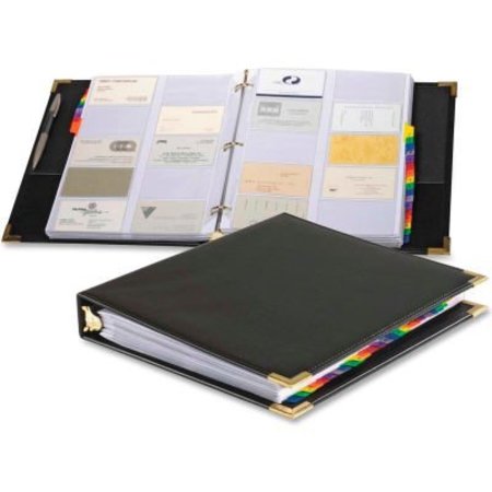 CARDINAL BRANDS Cardinal® Sewn Vinyl Business Card File Binder 65361C20